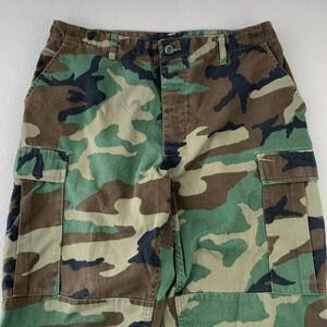 Military Combat Cargo Pants Men 31x29 Woodland Camo Tactical Trousers BDU